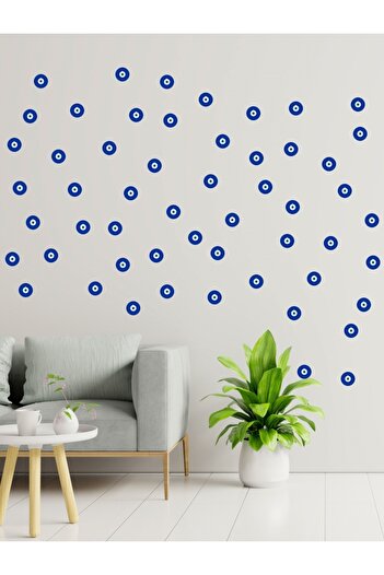 TRC TRAFİK Evil Eye Bead Sticker 4 cm 100 Pieces