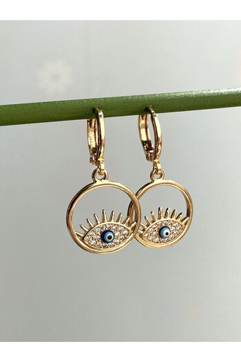 kurukafagift Ring Eye Earring Xuping Zircon Stone