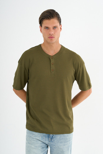 Redline Mono Men's Relax Fit T-Shirt Khaki