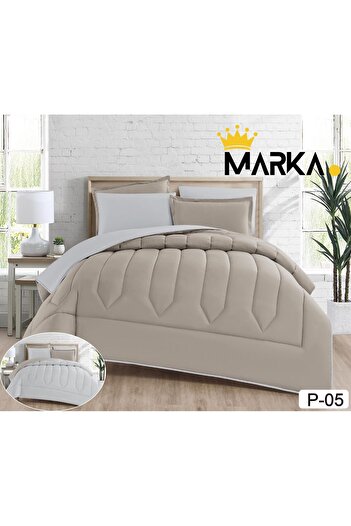 Marka Plain single bedspread, 4-piece set, double-sided system, size 170 x 230 cm