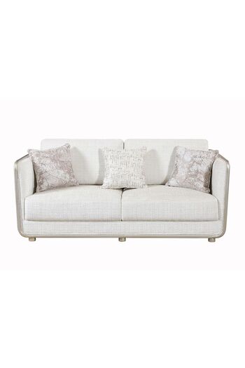 Danube Home Niferu 2 Seater Fabric Sofa - Beige/Brown L192xW97xH76cm