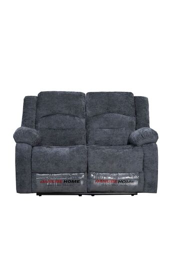 Danube Home Dazler 2 Seater Fabric Recliner- Gray L153xW94xH104cm