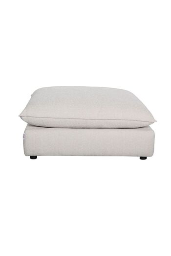 Danube Home Napoleon 1-Seater Ottoman Fabric Modular Sofa - Beige - Solid Wood - 2-Year Warranty - 109x109x47cm