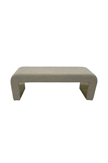 Danube Home Amaiya Bed Bench - Brown/Gold Upholstered Ottoman, Durable Wood Frame, 2 Year Warranty, 128x42x44cm