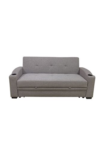Danube Home Alejandro Fabric Sofa Bed - Warm Grey L189xW92xH90cm