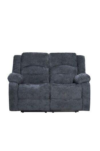 Danube Home Dazler 2 Seater Fabric Recliner- Gray L153xW94xH104cm