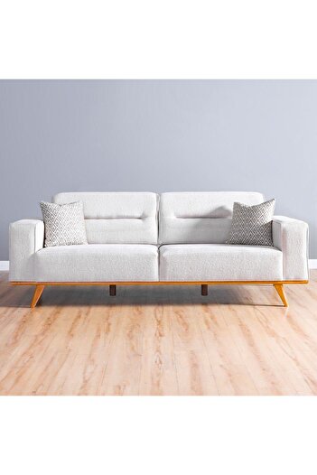 Danube Home Kelbek 3 Seater Fabric Sofa L220xW85xH81cm