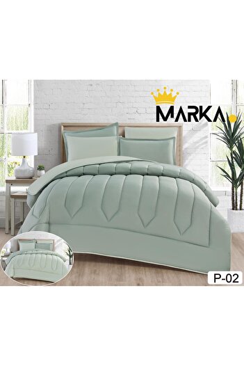 Marka Plain single bedspread, 4-piece set, double-sided system, size 170 x 230 cm
