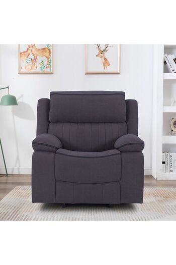 Danube Home Illumi 1 Seater Motion Recliner - Smoke Grey L101xW100xH101cm