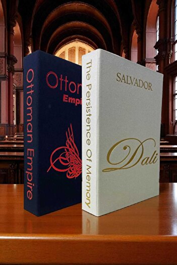 BayCazip 2-Piece Fabric Covered Book-Looking Decorative Box |   Gift & Jewelry Box