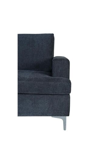 Danube Home Mikee Left Corner Fabric Sofa - Dark Grey L197xW77xH86cm