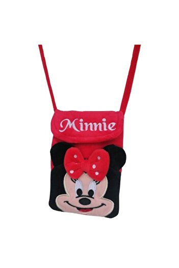 OEM Shoulder Bag Postman Minnie Plush Red 16 cm