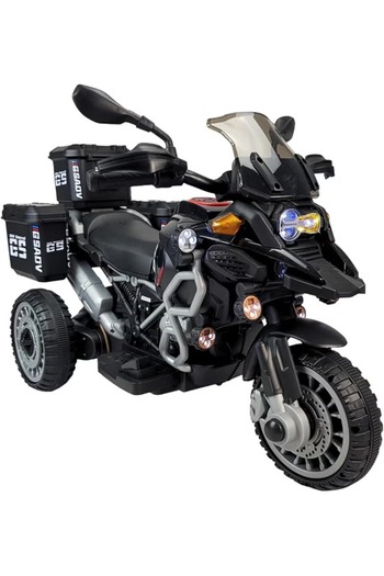 rexa Electric Ride-On Motorcycle for Kids with 6V Rechargeable Battery, LED Light, USB, 25 kg, 87 cm Long