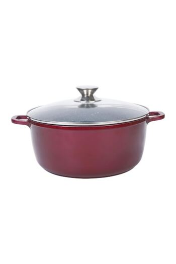 OEM Saucepan with lid 24cm, Aluminum, ceramic coating, 4.50 l, Grunberg GR9024MR
