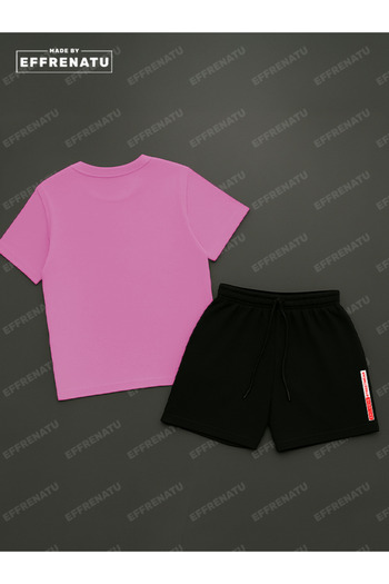 EFFRENATU T-Shirt and Shorts Set with Great Colors and Prints. Available in Plus Sizes