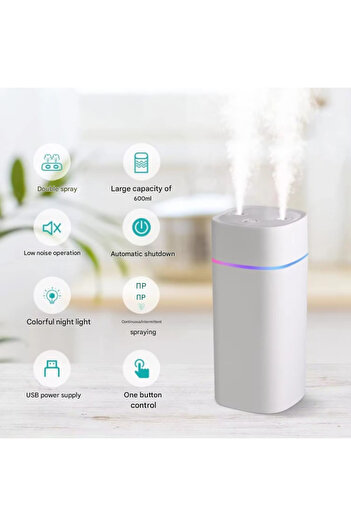AYCB Umidificator inteligent premium, LED multicolor, design modern, silențios, moduri multiple de funcționare