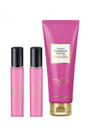AVON Body Lotion Souffle Today TTA Everlasting Avon, 125 ml + 2 Mini Perfume TTA Everlasting 10 ml