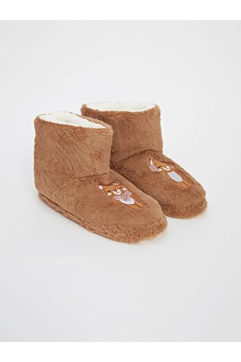 LC Waikiki LCW STEPS Κεντημένες βελούδινες μπότες για κορίτσια για το σπίτι (W5)