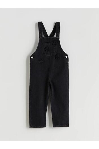 LC Waikiki Lcw Baby Flower Embroidered Girl's Jean Salopet (W5)
