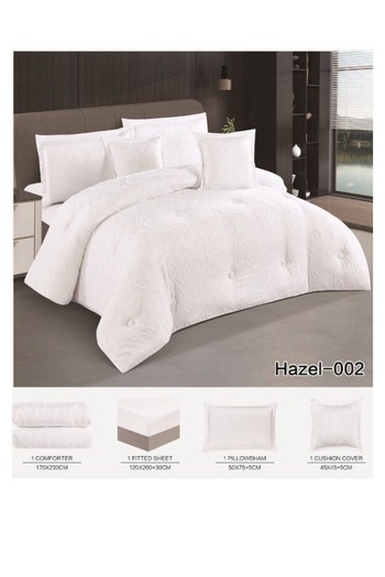 smart home Premium bedspread made of 100% microfiber, double-filled duvet cover set, 4-piece set, 230x170cm