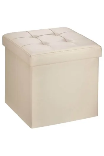 OEM Grunberg TB54 Folding Ottoman with Storage Space, 38x38cm, Beige