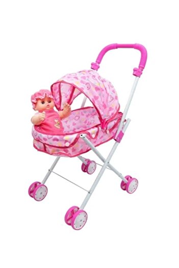 rexa Foldable Stroller Toy for Kids – Pretend Play Pushchair