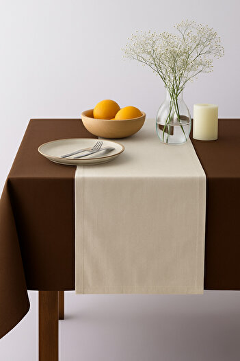 Mirilliahome Raw Linen Tablecloth – Brown Tablecloth