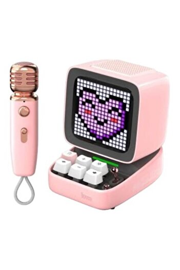 DIVOOM Boxă Bluetooth portabilă, Divoom, DitooMic, roz