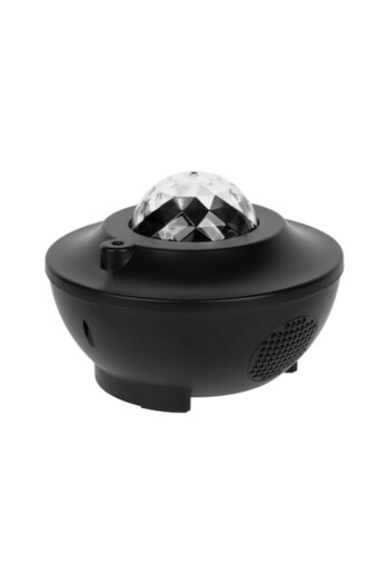 Rebel Portable Speaker with LED Projector Rebel, with remote control, Bluetooth 5.0, USB, 3W Black