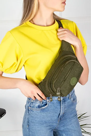 Newish Polo Crucial Crinkle Fabric Waist and Shoulder Bag, Free Bag