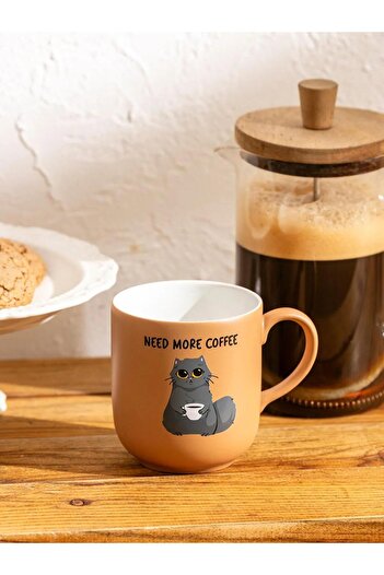 LC Waikiki Lcw Home Cat Printed Ceramic Mug 365 ml (W5)