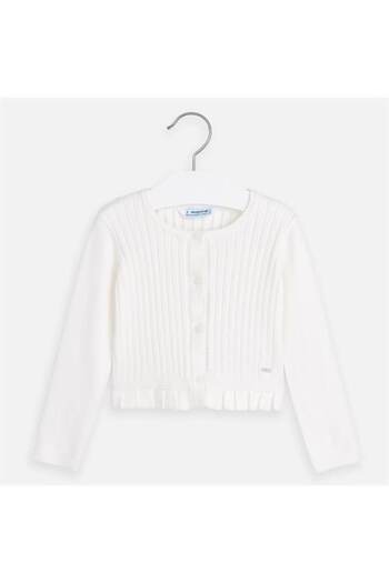 MAYORAL White Cardigan, 6 Months, 68 cm