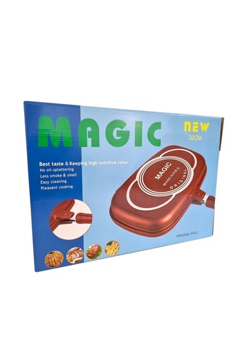 SDX Market Double frying pan 32cm, teflon coated, Magic Grill