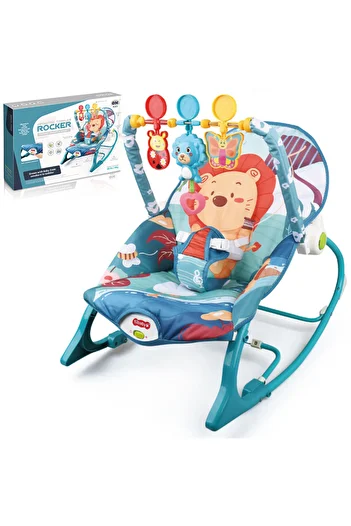 VisionHub 3-in-1 Electric Rocking Chair and Baby Chair, Multifunctional with Lullabies and Soothing Vibrations