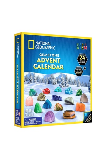 NATIONAL GEOGRAPHIC - Educational Set Christmas Calendar Discover Rocks And Gemstones With 24 D