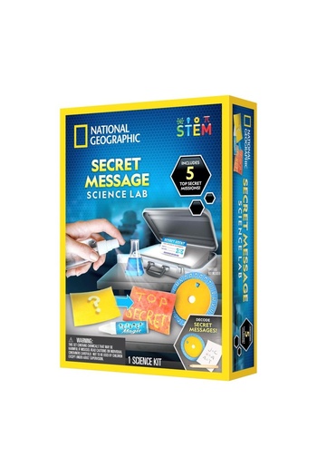 NATIONAL GEOGRAPHIC - Secret Message Laboratory Educational Set Science and Mystery