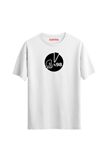 Eastek Μπλουζάκι με τυπωμένο Unisex σχέδιο 98% Inside Us Monkey