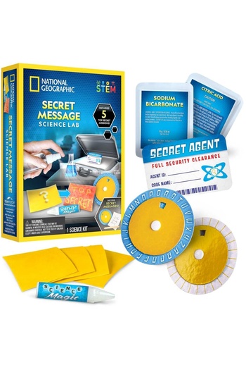 NATIONAL GEOGRAPHIC - Secret Message Laboratory Educational Set Science and Mystery