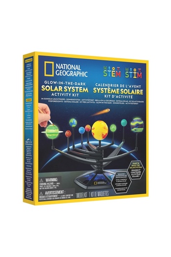 NATIONAL GEOGRAPHIC - Solar System Educational Set Phosphorescent Planets
