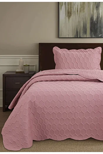 Bikaya Home 3D Single Bedspread Set (2 Pieces) - 180X240 cm - with Pvc Bag