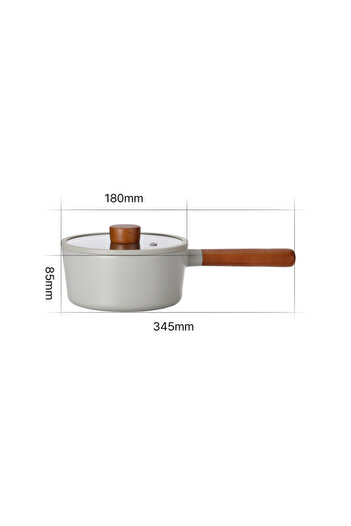 NEOFLAM FIKA Reserve saucepan with handle, 18 cm - 1.6 L, with glass lid