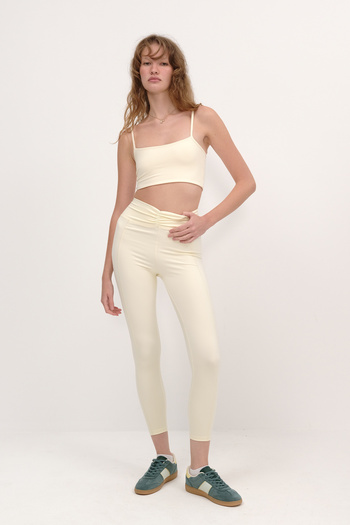 Addax Front Gathered Leggings Tyt0094-S11
