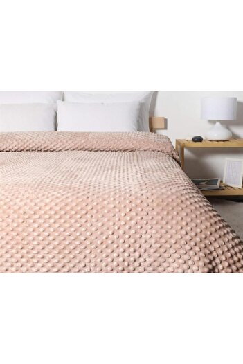 Çeyiz Diyarı Pearl Bud Double Blanket Mink