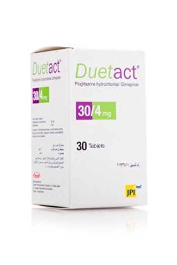 JPI Duetact 4/30 Reduce Blood Glucose Level - 30 Tablets