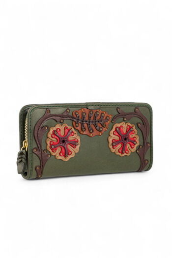 GÖN Handmade Green-Multicolor Women's Wallet Liva