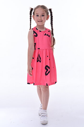 Fox Moda 2-Piece Lycra Printed Girl's Dress