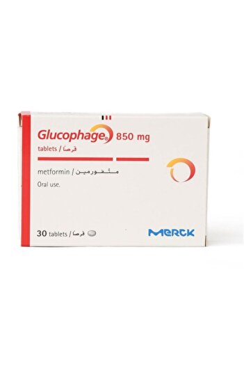 MERCK Glucophage, Metformin 850 mg - 30 Tablets