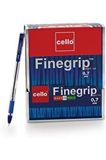 CELLO FINEGRIP BALL PEN 0.7MM DISPLAY OF 50PC BLUE
