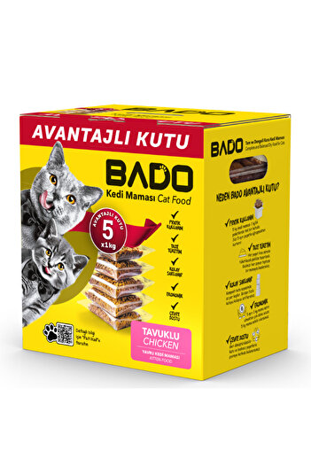 BAD0 Junior dry cat food, with chicken, 5×1kg, 36% protein, energy, healthy fur, easy digestion