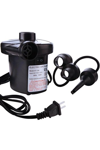 PRC Electric air pump, inflation/deflation, plug-in power supply, 3 nozzles